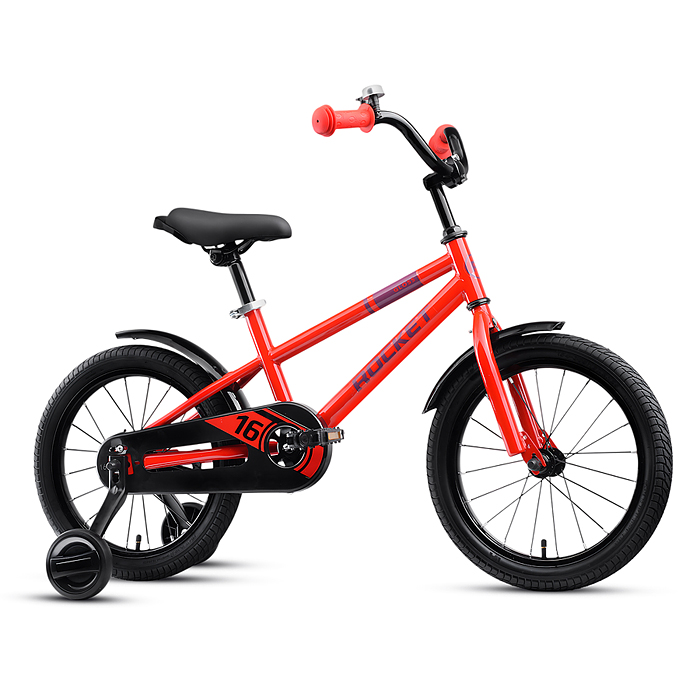 Фото к товару Велосипед 16" Rocket Gloss, цвет красный Велосипед 16" Rocket Gloss, цвет красный