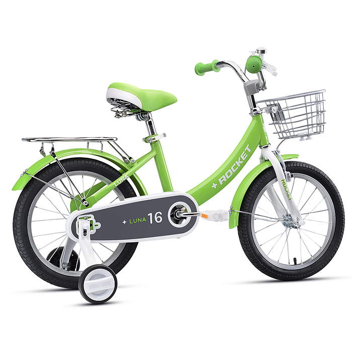 Фото к товару Велосипед 16" Rocket Luna, цвет зеленый Велосипед 16" Rocket Luna, цвет зеленый