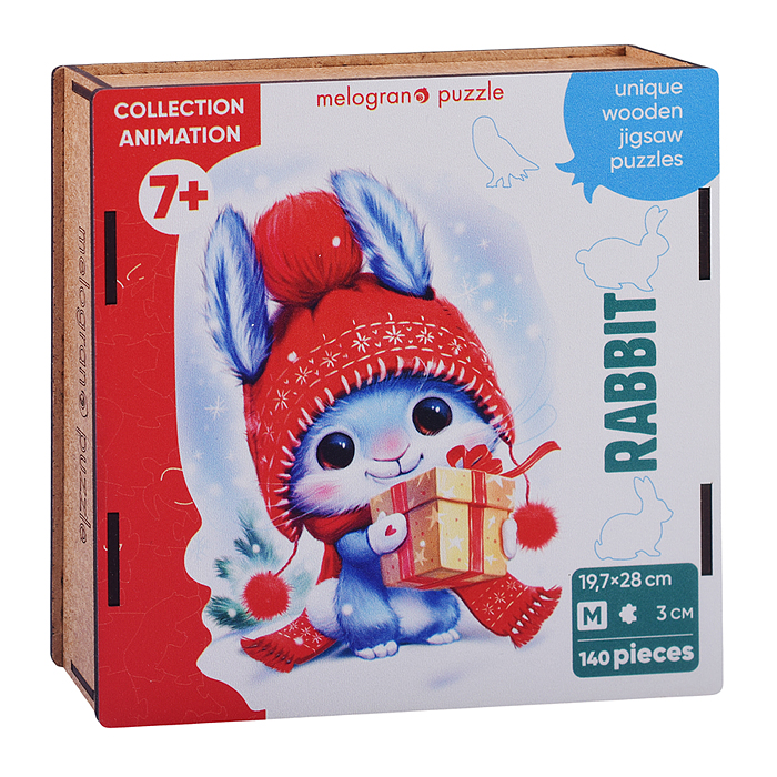 Пазлы 140 "Новогодний кролик" Collection ANIMATION. Пазлы 140 "Новогодний кролик" Collection ANIMATION.