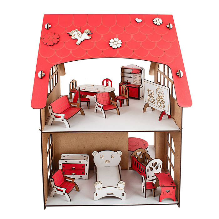 Домик "Машенька" с набором мебели и декора