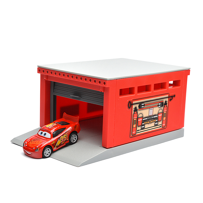 Фото к товару Модель пластик Гараж 20,5 см, ворота, тачки Модель пластик Гараж 20,5 см, ворота, тачки