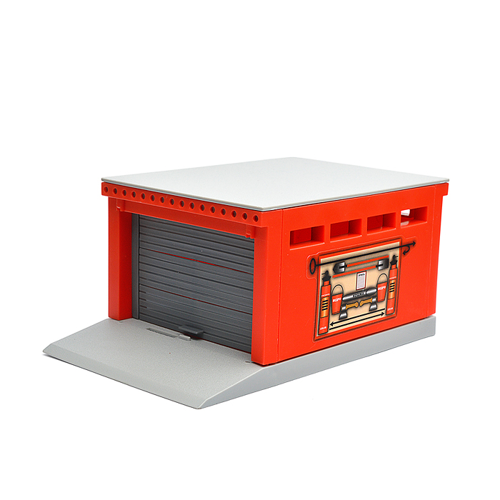 Фото к товару Модель пластик Гараж 20,5 см, ворота, тачки Модель пластик Гараж 20,5 см, ворота, тачки