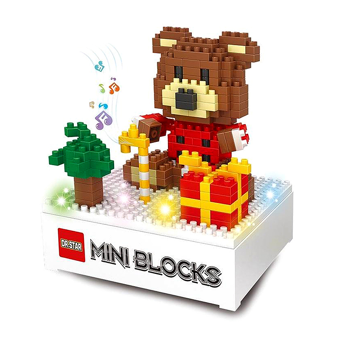 Конструктор 610B "Рождественский мишка" 321(дет.)