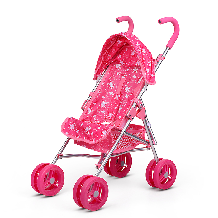 Фото к товару Коляска для кукол 9642A металлическая, прогулочная, складная Коляска для кукол 9642A металлическая, прогулочная, складная