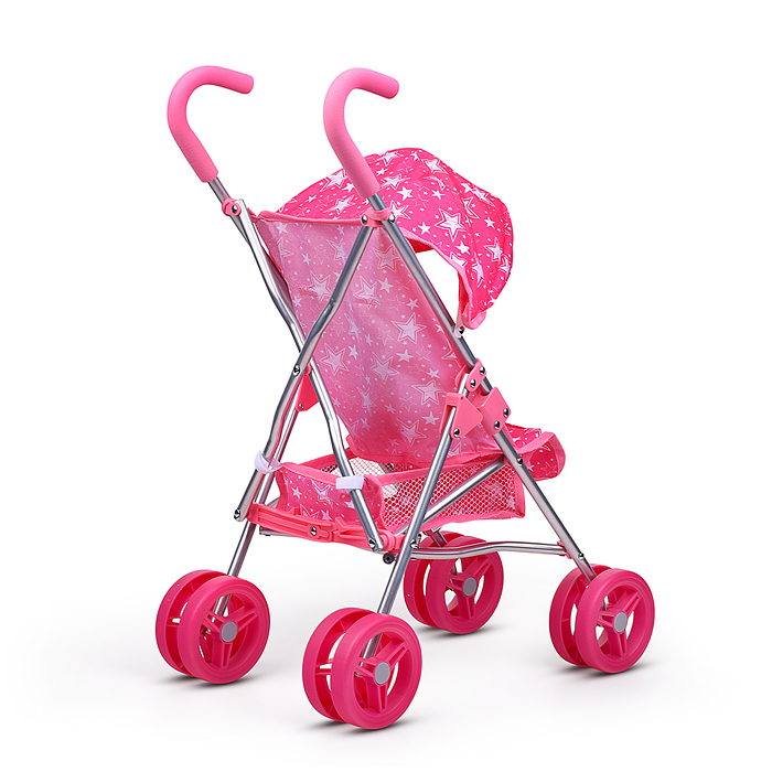 Фото к товару Коляска для кукол 9642A металлическая, прогулочная, складная Коляска для кукол 9642A металлическая, прогулочная, складная