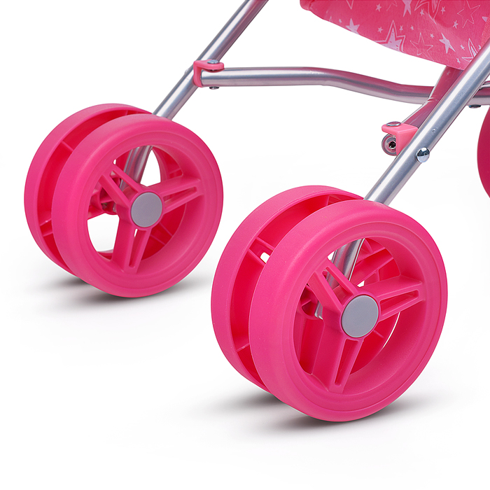 Фото к товару Коляска для кукол 9642A металлическая, прогулочная, складная Коляска для кукол 9642A металлическая, прогулочная, складная