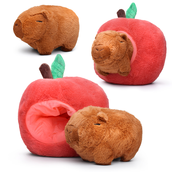 Мягкая игрушка М1475 "Капибара в апельсине" 25 см