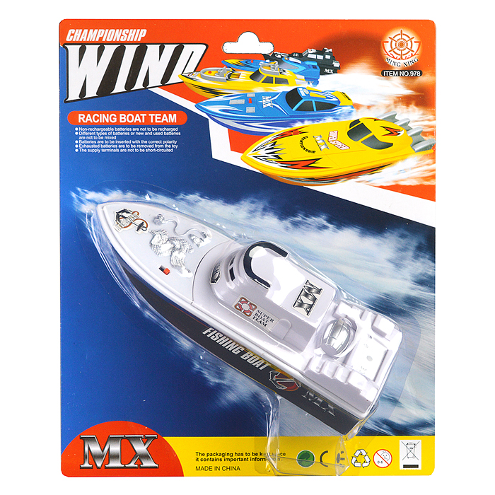 Катер 978-12 "Вояж" на батарейках, на листе