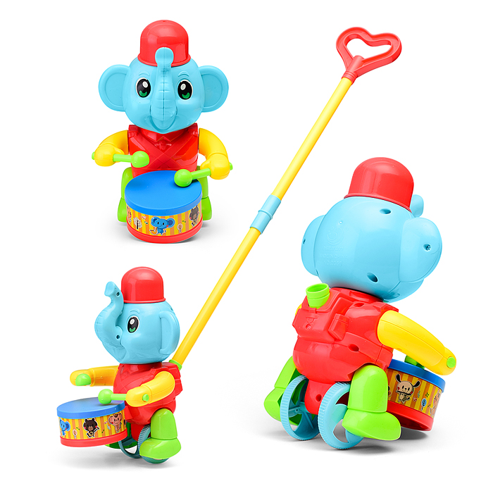 Каталка A0356 "Слоник барабанщик" в сетке Каталка A0356 "Слоник барабанщик" в сетке