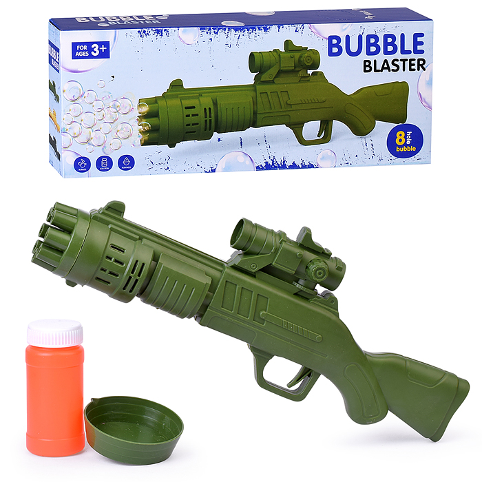 Пистолет 3939-141 "Bubble" для мыльных пузырей, в коробке Пистолет 3939-141 "Bubble" для мыльных пузырей, в коробке