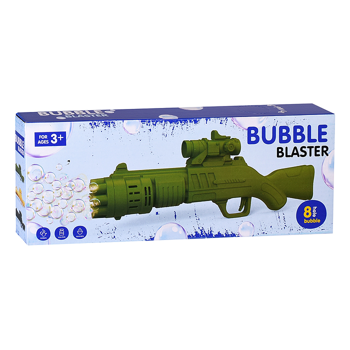 Фото к товару Пистолет 3939-141 "Bubble" для мыльных пузырей, в коробке Пистолет 3939-141 "Bubble" для мыльных пузырей, в коробке
