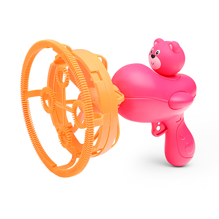 Фото к товару Пистолет 00-5435 "Мишка" для мыльных пузырей, на листе Пистолет 00-5435 "Мишка" для мыльных пузырей, на листе