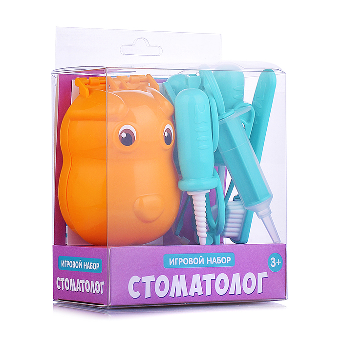 Фото к товару Игровой набор "Стоматолог" Собачка, 8 предметов, блистер Игровой набор "Стоматолог" Собачка, 8 предметов, блистер