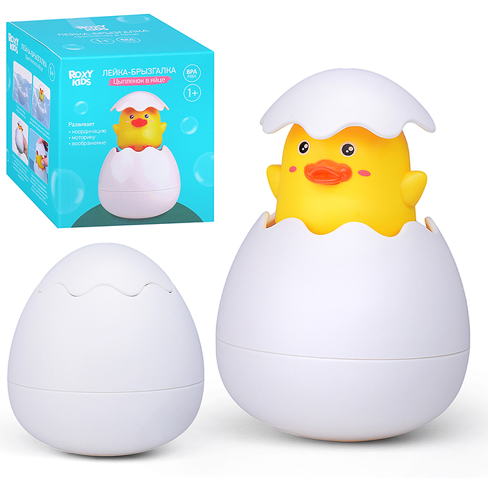 Игрушка для ванной яйцо-лейка, желтый цыплёнок Игрушка для ванной яйцо-лейка, желтый цыплёнок