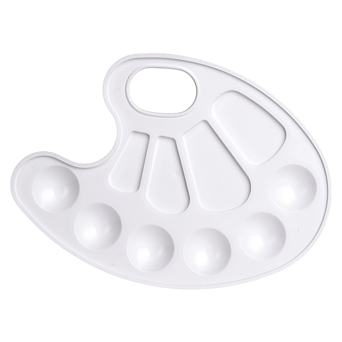 Палитра для красок, белая Палитра для красок, белая