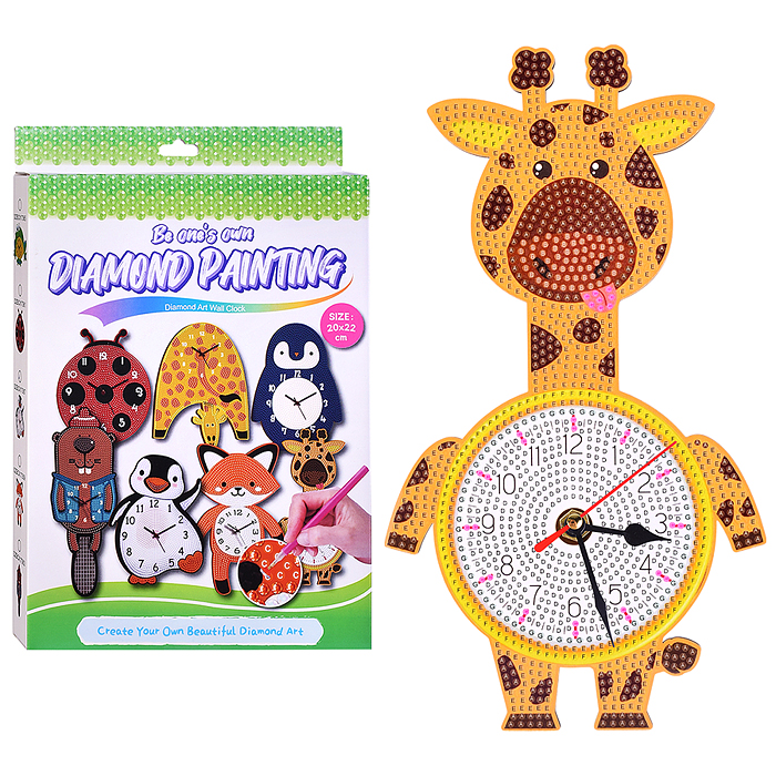 Набор творческая мастерская 00-6772 Часы "Жирафик" 20*22 см.
