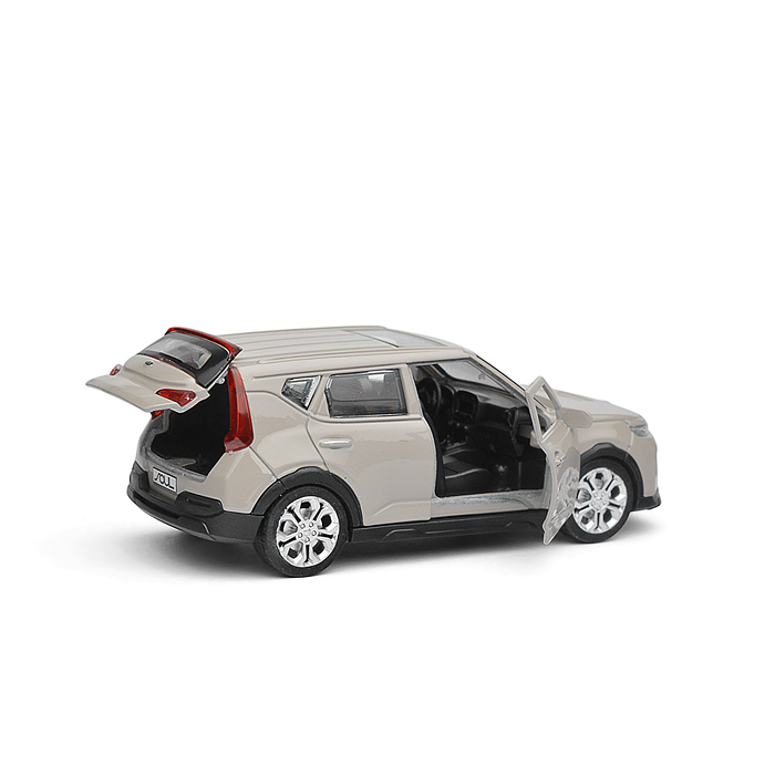 Фото к товару Машина металл KIA Soul 12 см, (двери, багаж.,серый) инерц., в коробке Машина металл KIA Soul 12 см, (двери, багаж.,серый) инерц., в коробке