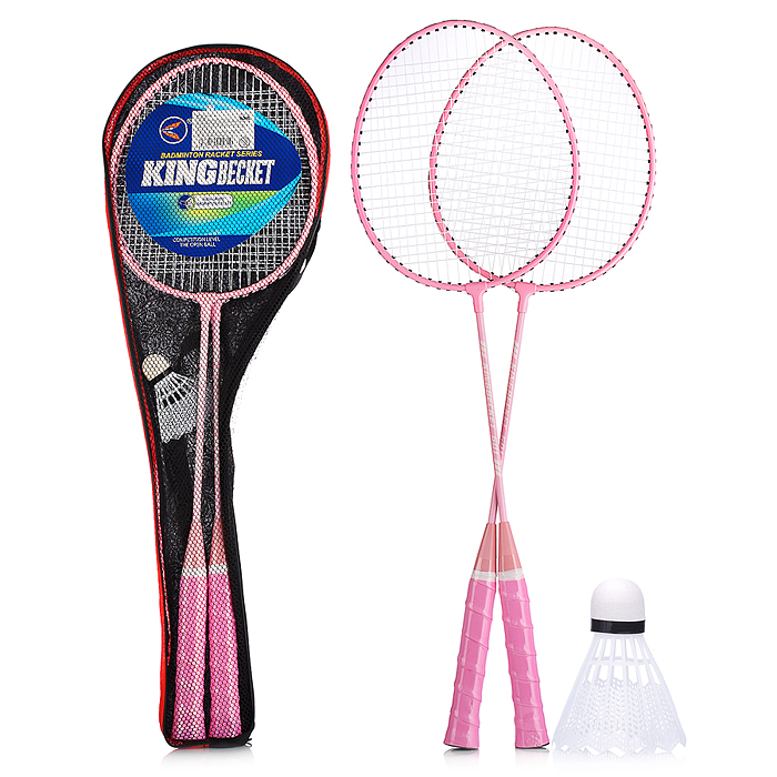 Набор бадминтон 00-5764 цвет розовый, в сумке