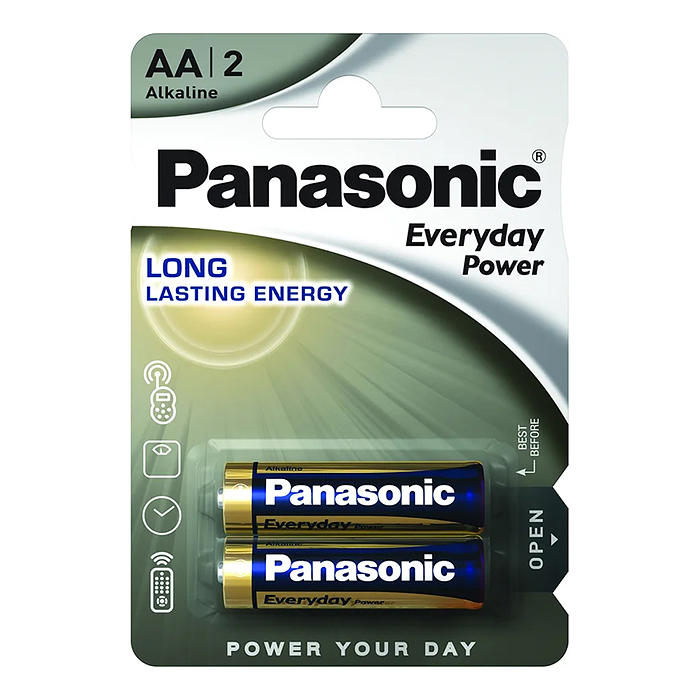 Батарейки алкалиновая Panasonic Everyday Power LR6EPS/2BP LR6 BL2 Батарейки алкалиновая Panasonic Everyday Power LR6EPS/2BP LR6 BL2