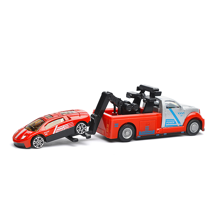 Фото к товару Модель металл Эвакуатор 15см и 7см, своб. ход, подвижный прицеп и пандус Модель металл Эвакуатор 15см и 7см, своб. ход, подвижный прицеп и пандус