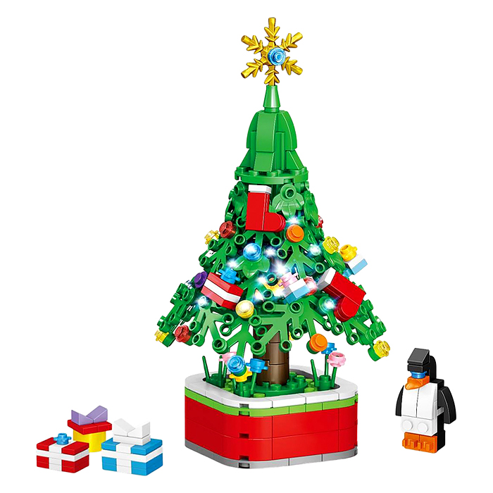 Конструктор 123-840 "Елочка с подарками" 283 (дет.)