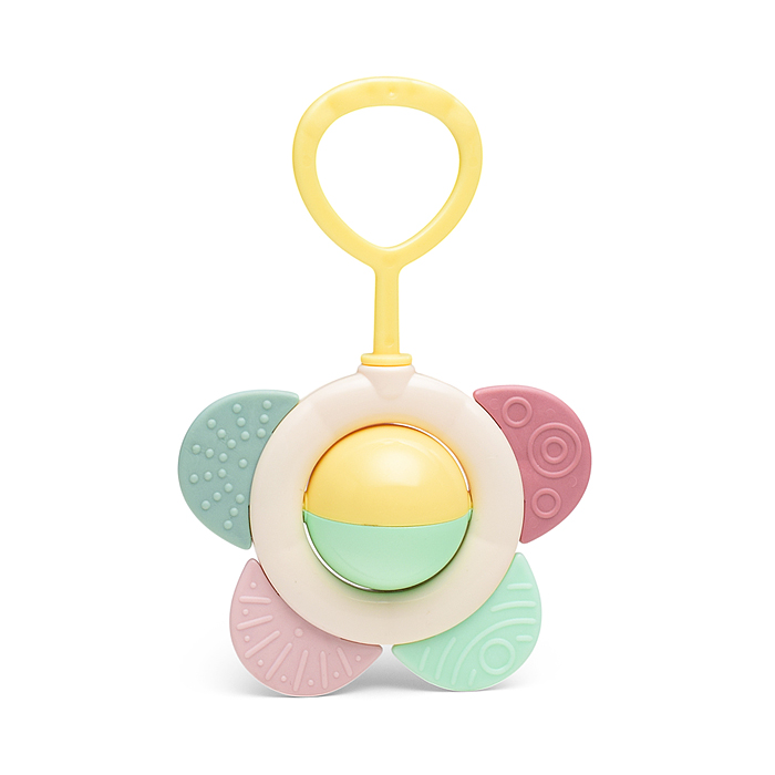 Фото к товару Погремушка-прорезыватель с ручкой "Цветочек" (в пакете) Погремушка-прорезыватель с ручкой "Цветочек" (в пакете)