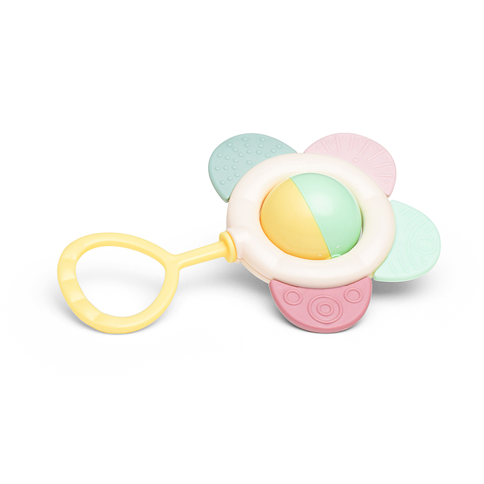 Фото к товару Погремушка-прорезыватель с ручкой "Цветочек" (в пакете) Погремушка-прорезыватель с ручкой "Цветочек" (в пакете)