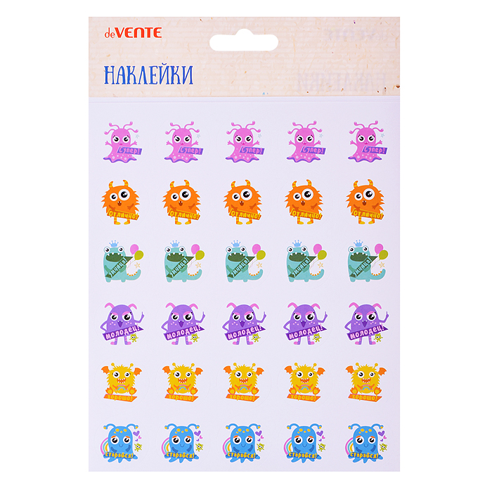 Набор наклеек оценок 5 дизайнов, 150 шт, в пластиковом пакете с блистерным подвесом Набор наклеек оценок 5 дизайнов, 150 шт, в пластиковом пакете с блистерным подвесом