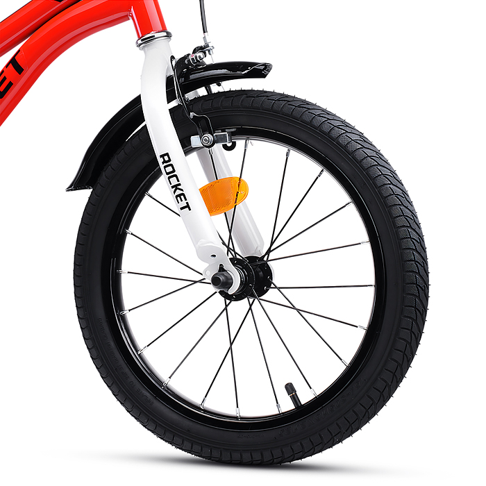 Фото к товару Велосипед 16" Rocket Kind, цвет красный Велосипед 16" Rocket Kind, цвет красный