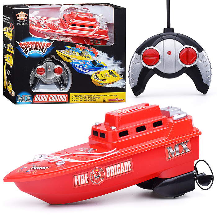 Катер 978-3 "Пожарная бригада" р/у, 27MHz, в коробке