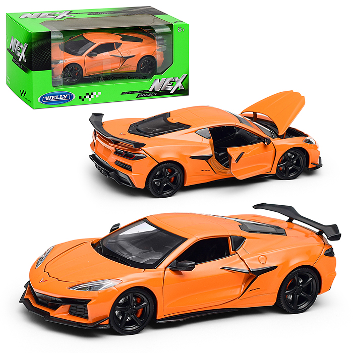 Машинка 1:24 Chevrolet Corvette Z06, оранжевый Машинка 1:24 Chevrolet Corvette Z06, оранжевый