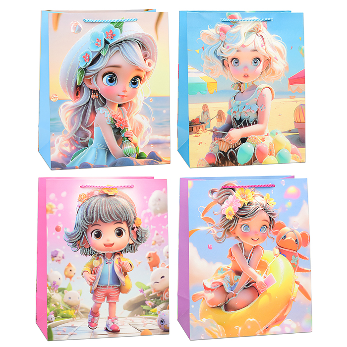 Пакет подарочный 00-6350 "Красавица" 26х32х12 см Пакет подарочный 00-6350 "Красавица" 26х32х12 см