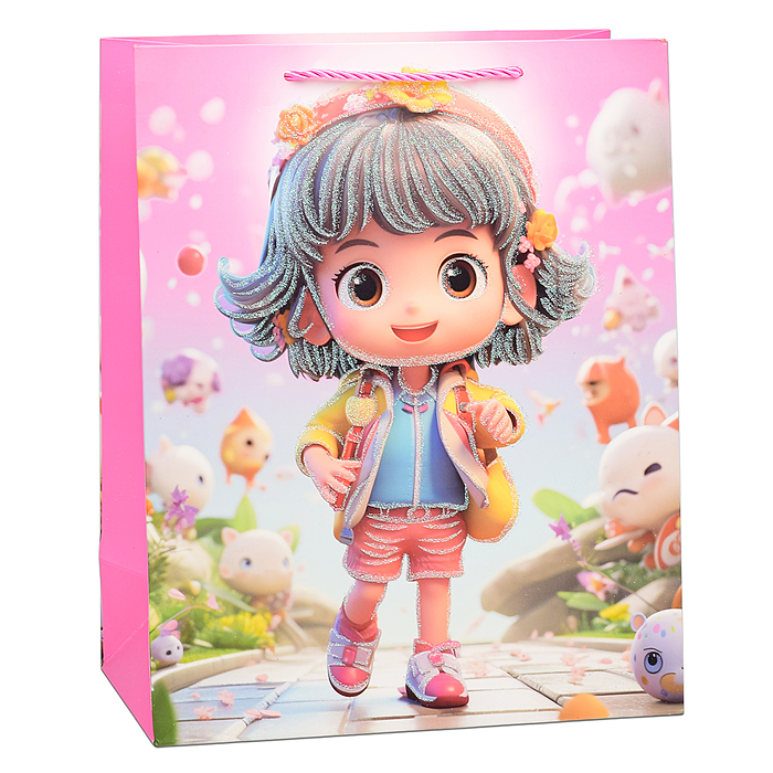 Фото к товару Пакет подарочный 00-6350 "Красавица" 26х32х12 см Пакет подарочный 00-6350 "Красавица" 26х32х12 см