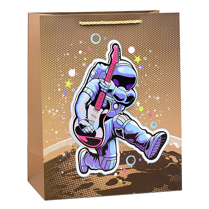 Фото к товару Пакет подарочный 00-6359 "Energetic astronaut" 26х32х12 см Пакет подарочный 00-6359 "Energetic astronaut" 26х32х12 см