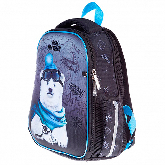 Рюкзак Ergonomic mini "Bear travel" 35х27х13см EVA материал нагрудная стяжка светоо