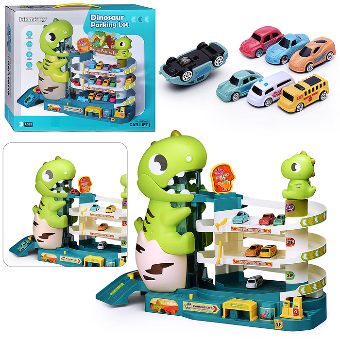 Парковка 3310A "Динозаврик" в коробке