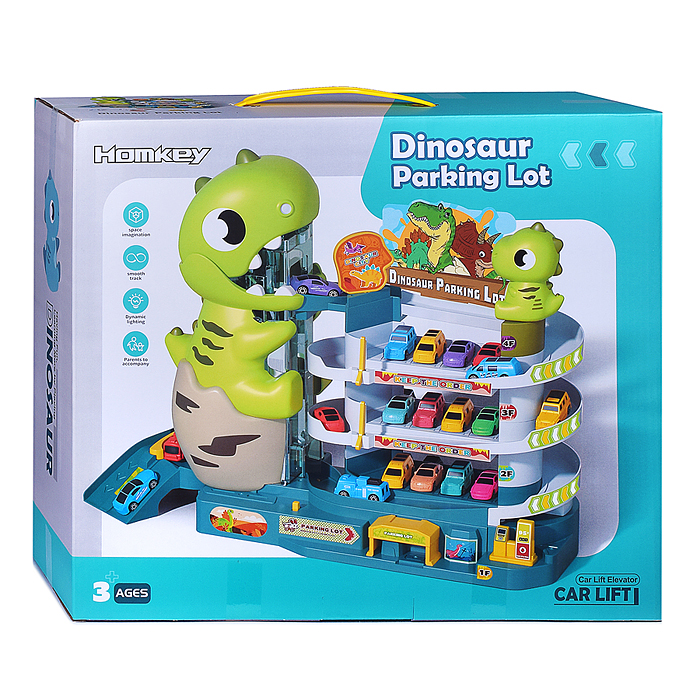 Фото к товару Парковка 3310A "Динозаврик" в коробке Парковка 3310A "Динозаврик" в коробке