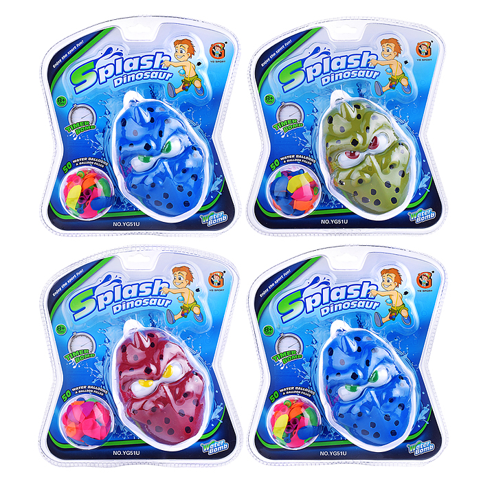 Игрушка - брызгалка YG51U "Timer bomb" на листе