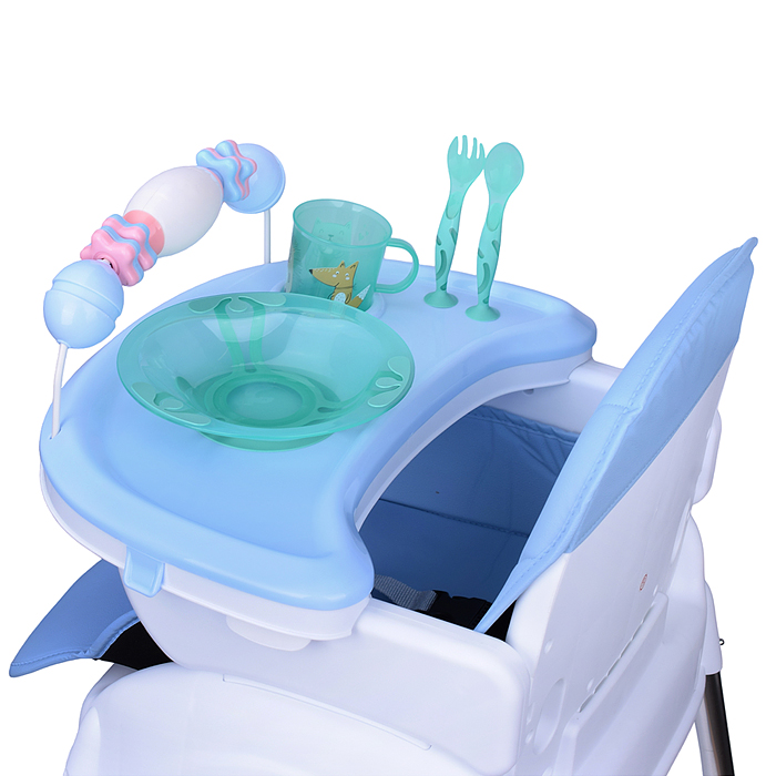 Фото к товару Стульчик детский STR012 голубой, в коробке Стульчик детский STR012 голубой, в коробке