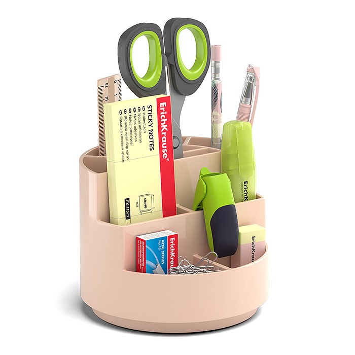 Набор настольный вращающийся пластиковый Mini Burger, Powder, ассорти из 4 цветов