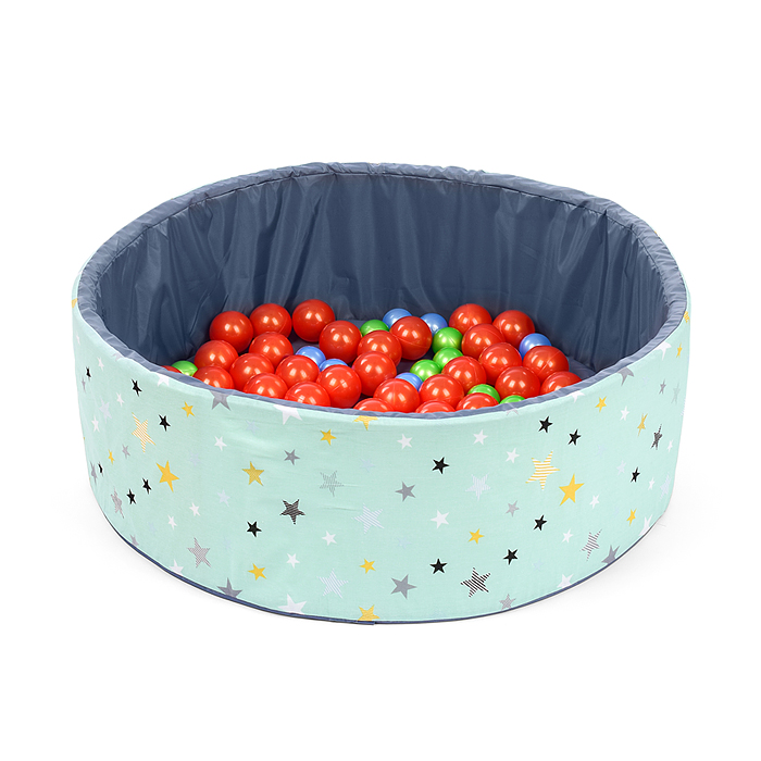 Фото к товару Сухой бассейн "Мятные звезды" (100см х 30см) Сухой бассейн "Мятные звезды" (100см х 30см)