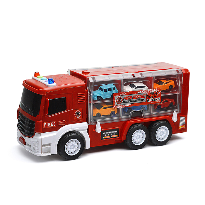 Фото к товару Трек-Трейлер SJ685A-1 "Пожарный" в коробке Трек-Трейлер SJ685A-1 "Пожарный" в коробке
