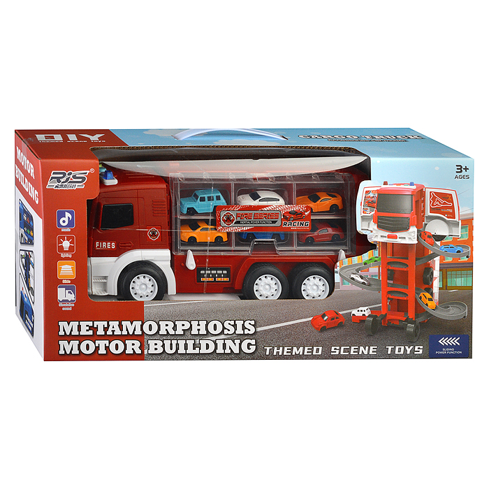 Фото к товару Трек-Трейлер SJ685A-1 "Пожарный" в коробке Трек-Трейлер SJ685A-1 "Пожарный" в коробке