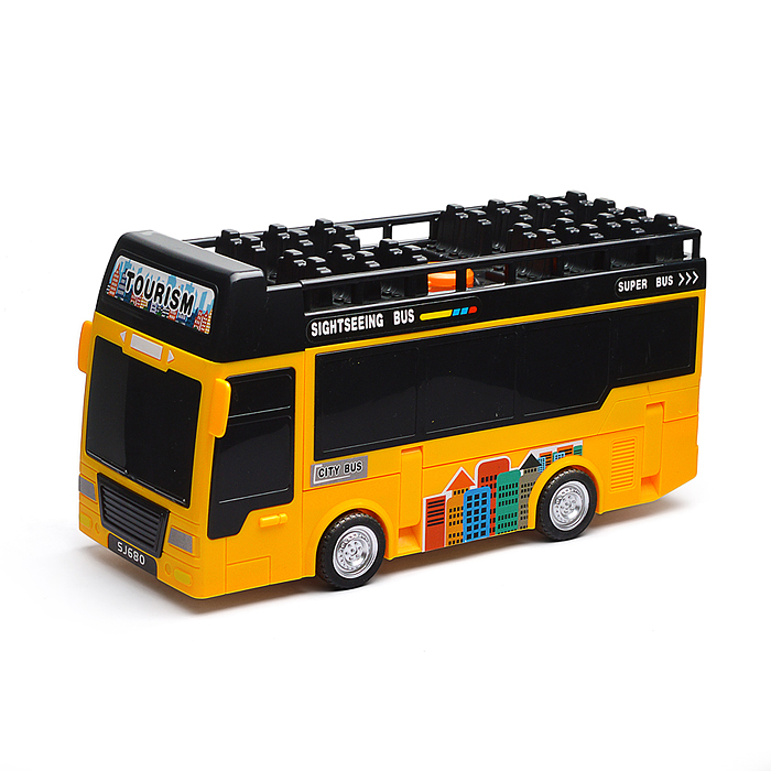 Фото к товару Автобус-Трек SJ680B-1 "Строитель" в коробке Автобус-Трек SJ680B-1 "Строитель" в коробке