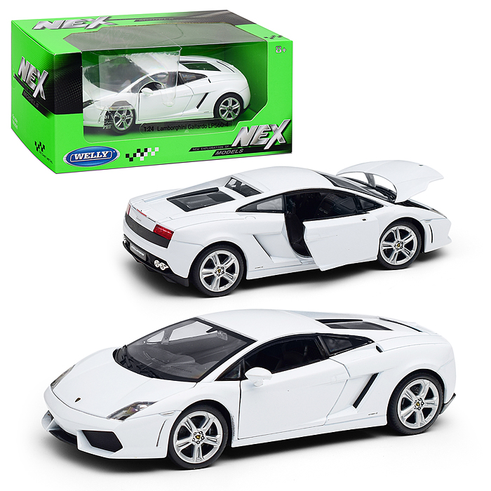 Машинка 1:24 Lamborghini Gallardo LP560-4, белый Машинка 1:24 Lamborghini Gallardo LP560-4, белый