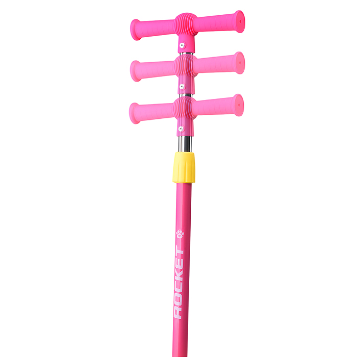 Фото к товару Самокат трёхколёсный R0203 ROCKET колёса PVC, цвет розово-жёлтый Самокат трёхколёсный R0203 ROCKET колёса PVC, цвет розово-жёлтый