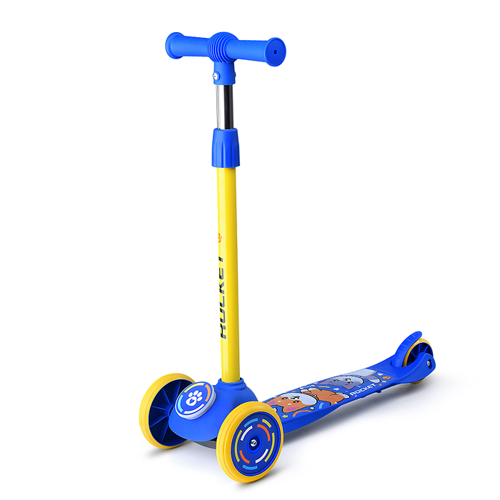Фото к товару Самокат трёхколёсный R0203 ROCKET колёса PVC, цвет сине-жёлтый Самокат трёхколёсный R0203 ROCKET колёса PVC, цвет сине-жёлтый