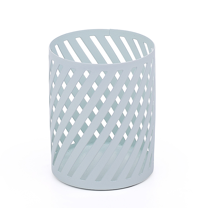 Подставка металлическая для пишущих принадлежностей "Pastel" 8x10 см, круглая, , цвет пастел