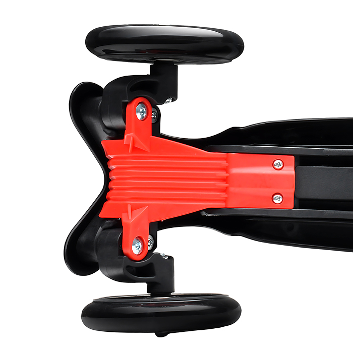 Фото к товару Самокат 3-х колесный ROCKET,колеса PU со светом, светящаяся стойка, ABEC 7, черный Самокат 3-х колесный ROCKET,колеса PU со светом, светящаяся стойка, ABEC 7, черный