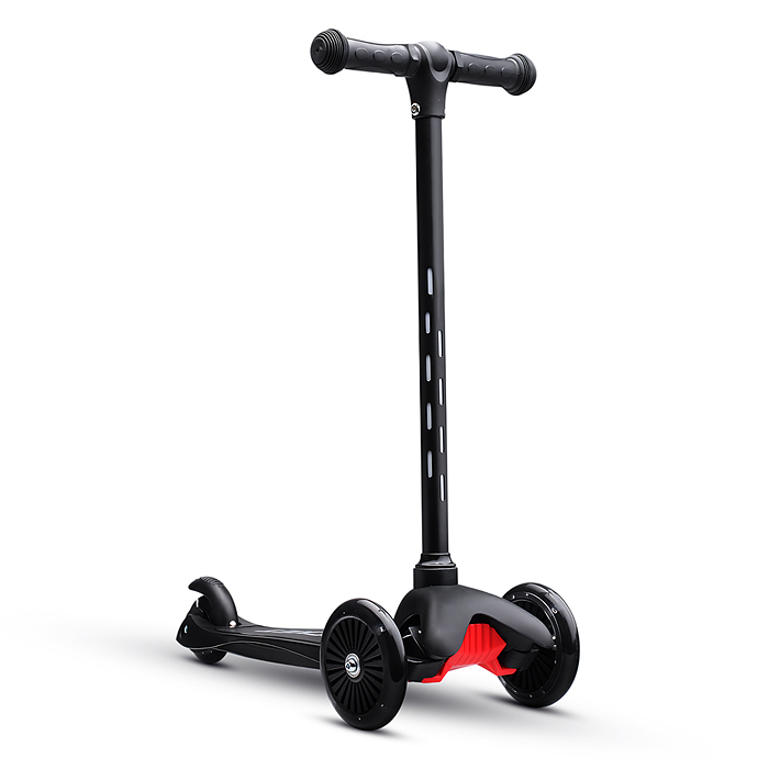 Фото к товару Самокат 3-х колесный ROCKET,колеса PU со светом, светящаяся стойка, ABEC 7, черный Самокат 3-х колесный ROCKET,колеса PU со светом, светящаяся стойка, ABEC 7, черный